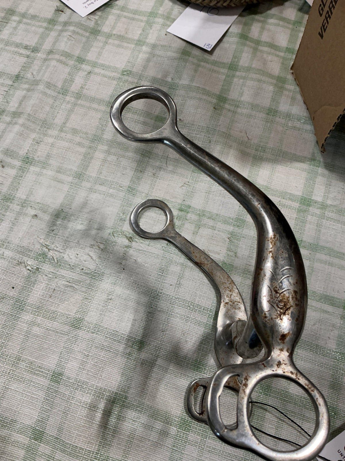 curb bit 5" long shank cheek 