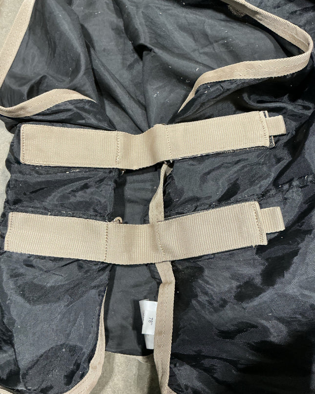 stable sheet 78" black 