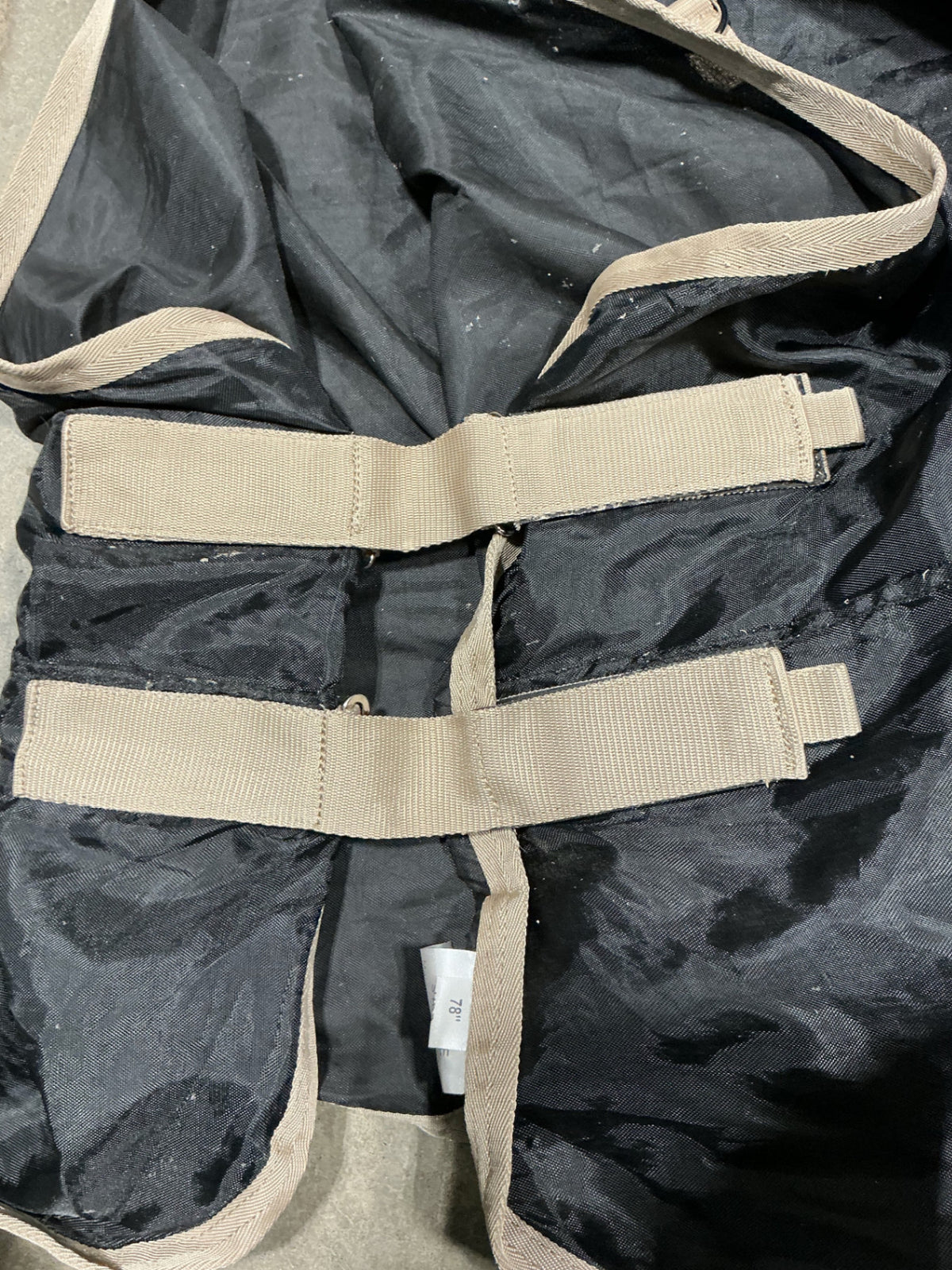 stable sheet 78" black 