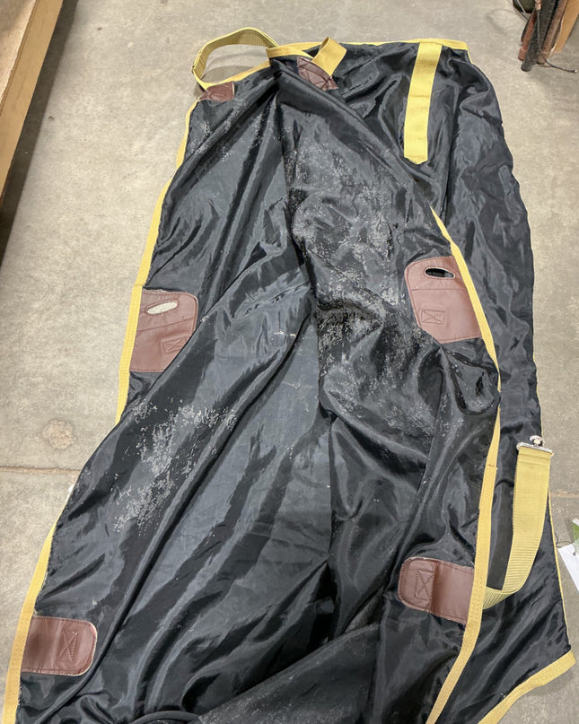 stable sheet 74" black and yellow 
