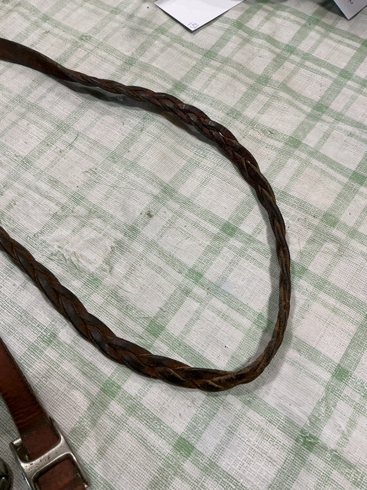 barrel reins brown leather 