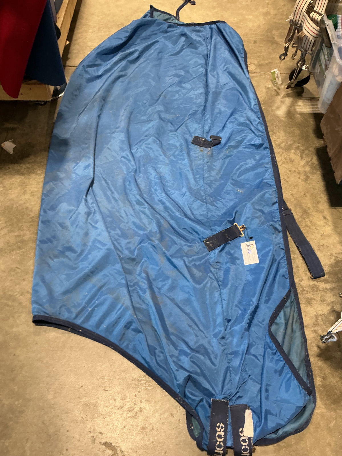 stable sheet blue 82" bucas