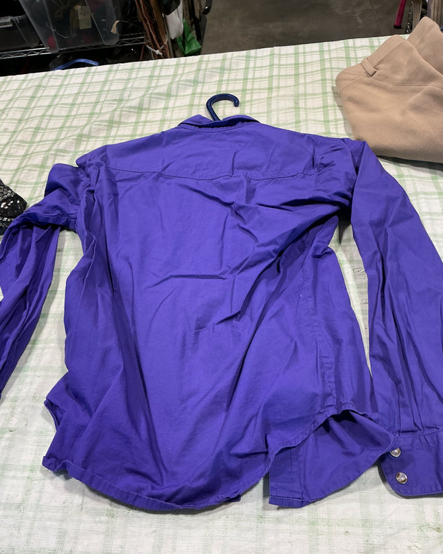 western button up purple XS