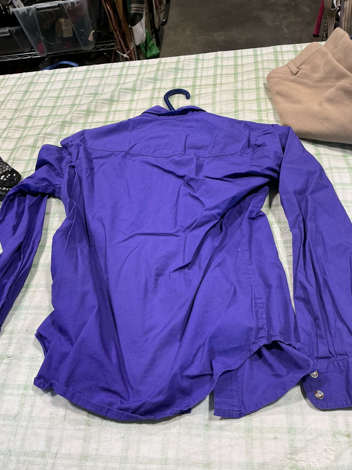 western button up purple XS