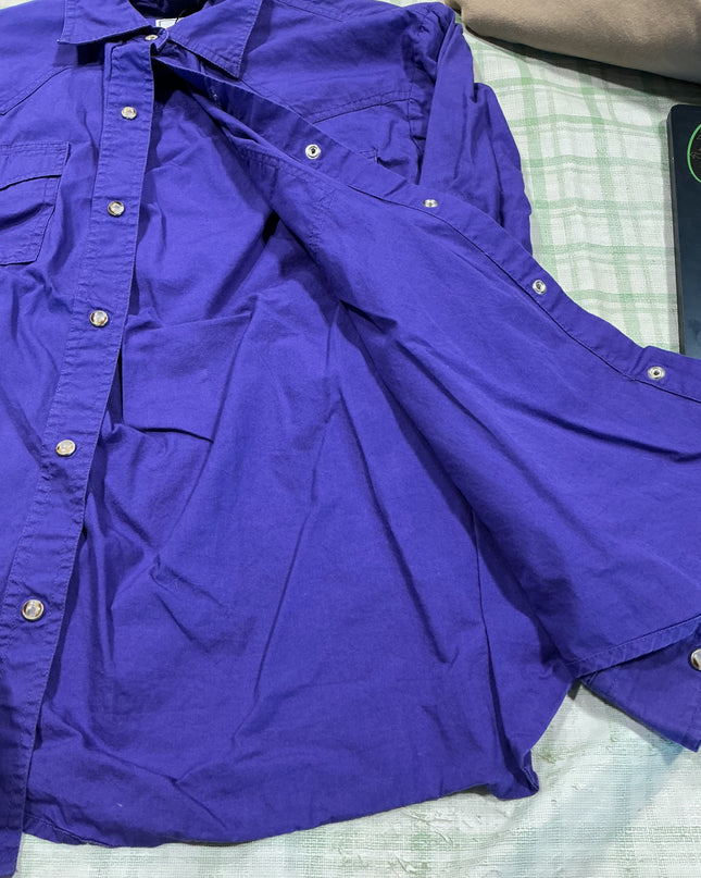 western button up purple XS