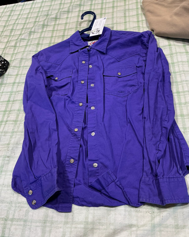 western button up purple XS