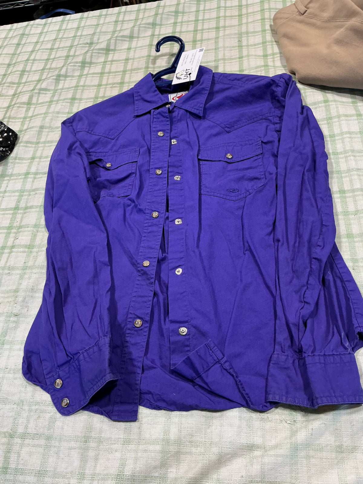 western button up purple XS