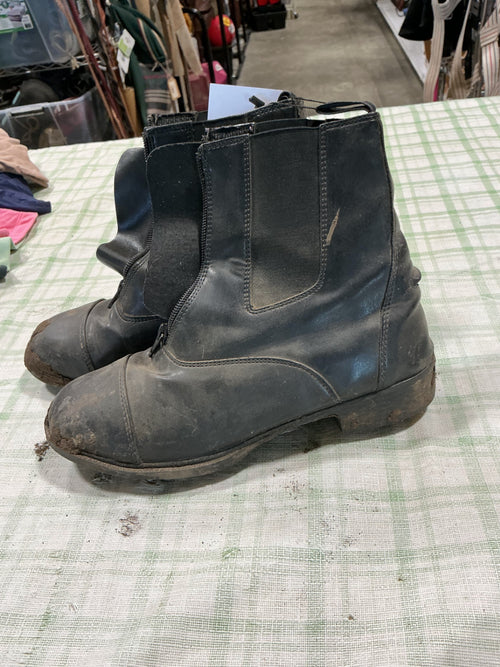 Paddock Boots – Black, Zip Up, Size 9 | Used, Good