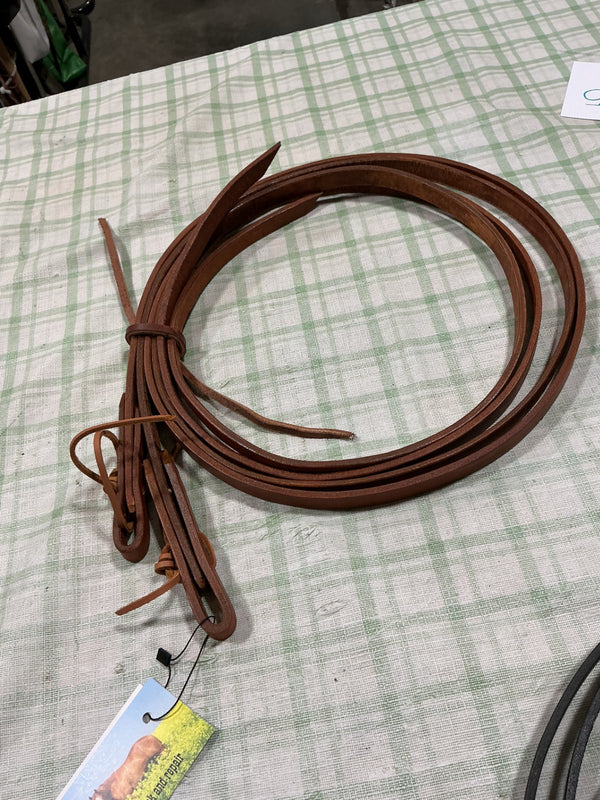 western reins leather 6ft