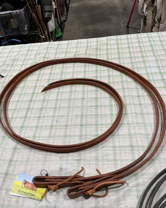 western reins leather 6ft