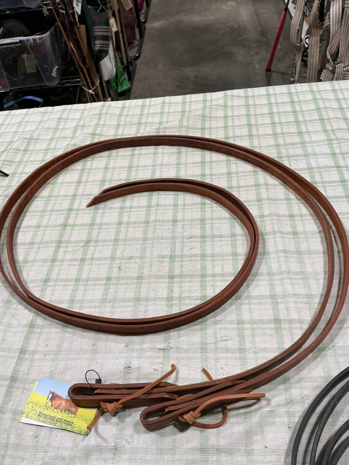 western reins leather 6ft