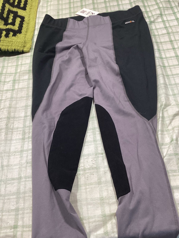 English Breeches – Kerrits Legging Style, Black/Grey, XL | Used, Very Good