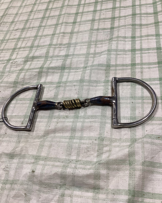dog bone d-ring snaffle copper inlay5.5"