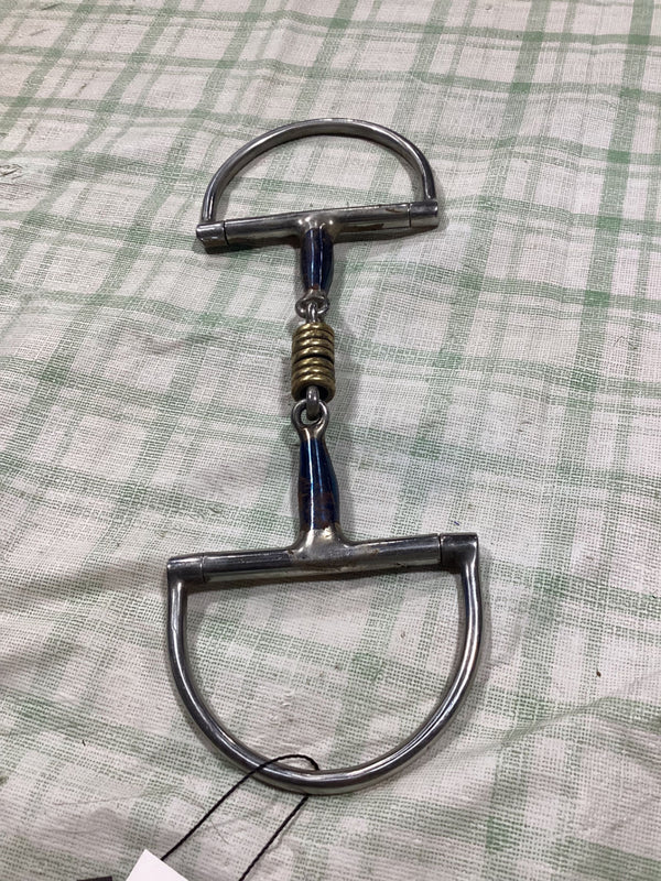 Bit – Dog Bone D-Ring Snaffle, Copper Inlay, 5.5" | Used, Very Good