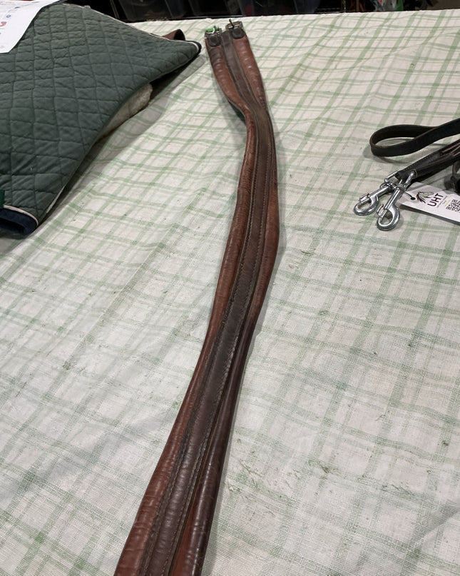 english girth 53" leather brown