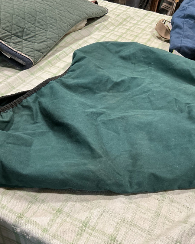 english saddle cover green