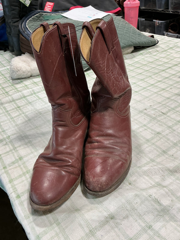 Cowboy Boots – Leather, Size 8.5 (Worn Soles) | Used, Good