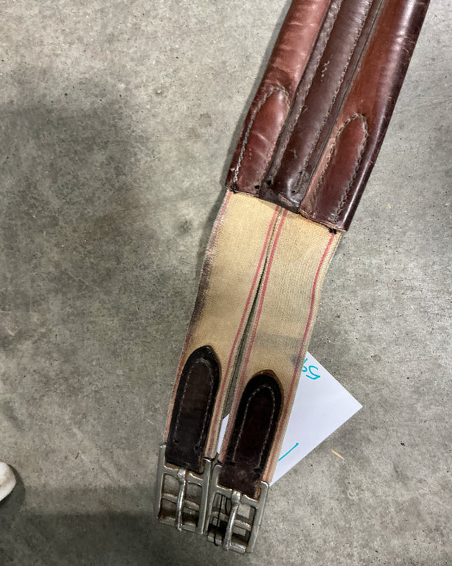 english girth 53" leather brown
