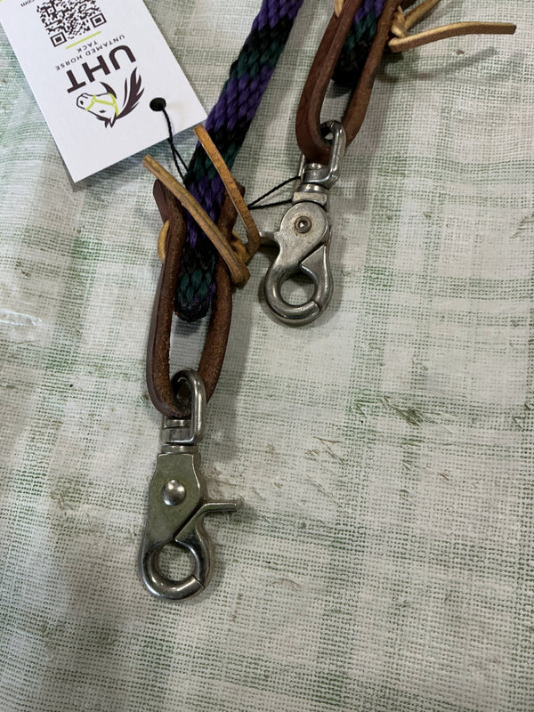 Western Reins – Rope, Brown, Long | Used, Very Good