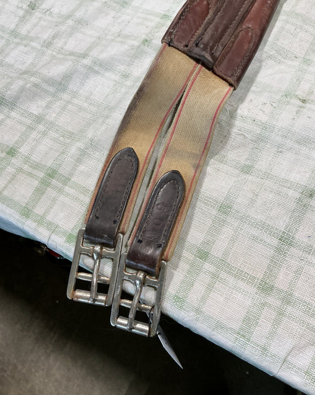 english girth 53" leather brown