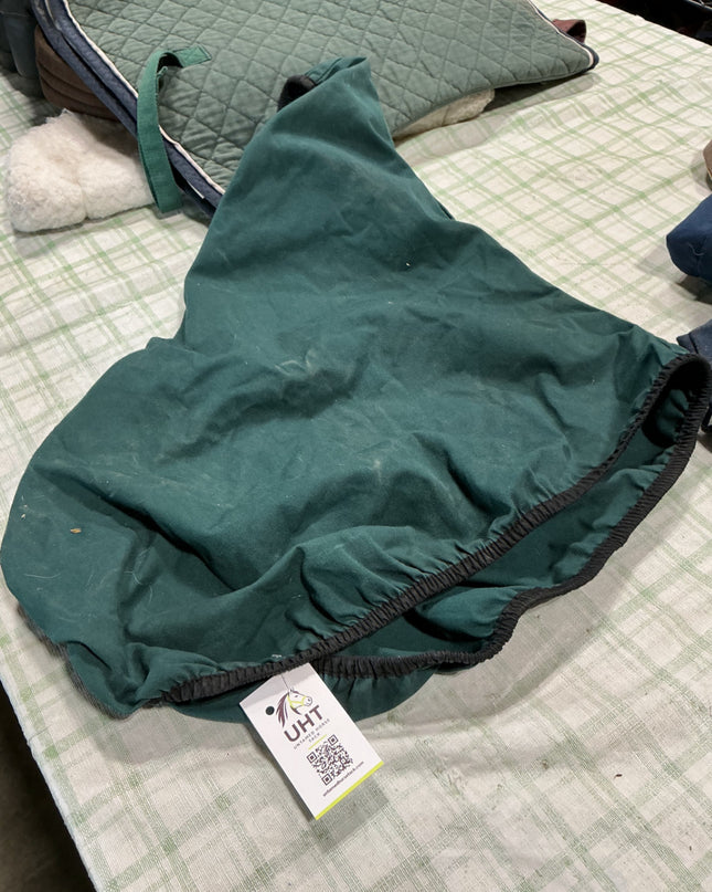 english saddle cover green
