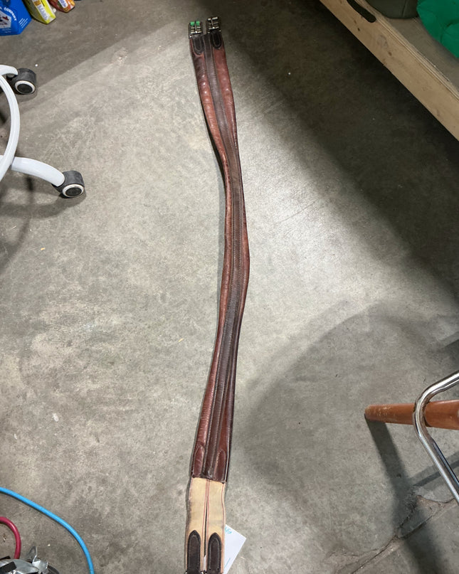 english girth 53" leather brown