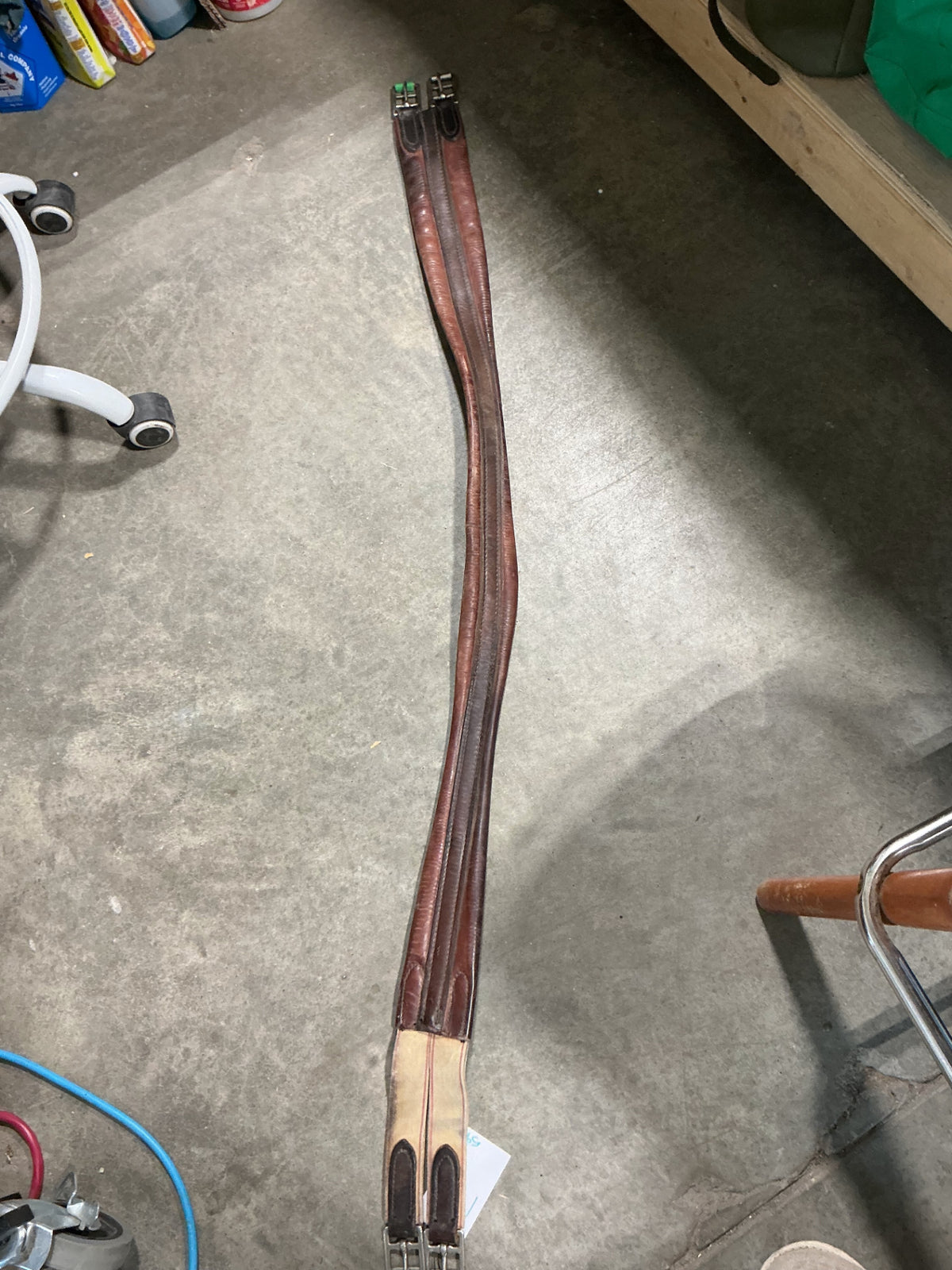 english girth 53" leather brown