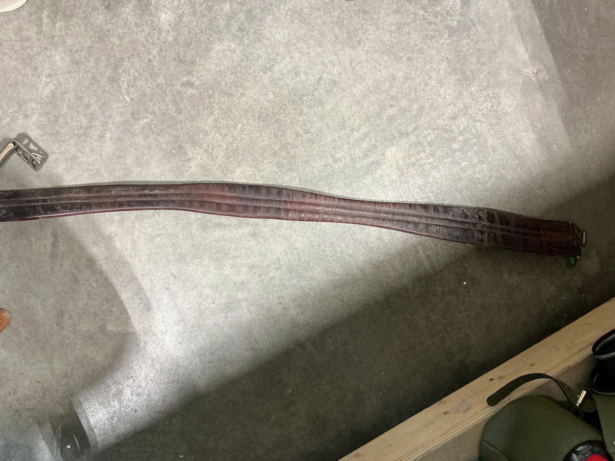 english girth 53" leather brown