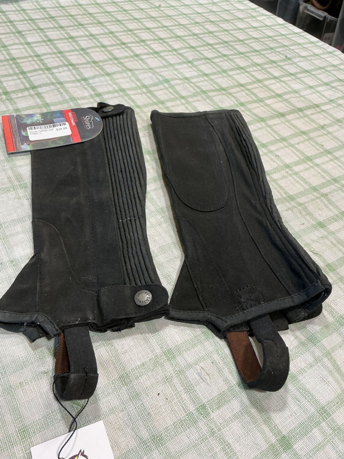 english kids half chaps large 