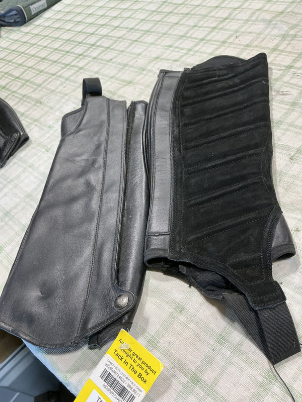 English 1/2 Chaps – Dublin, Black, Small (A) | Used, Very Good
