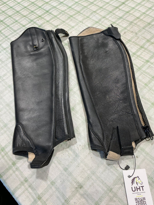 English 1/2 Chaps – Dublin, Black, Small (B) | Used, Very Good