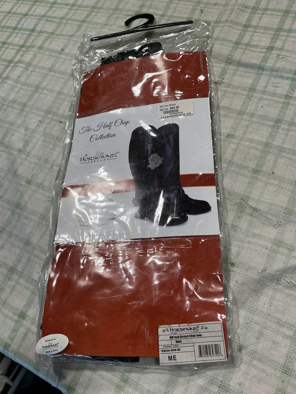 English 1/2 Chaps – Horseware Ireland, Black, Medium Long | Used, Very Good
