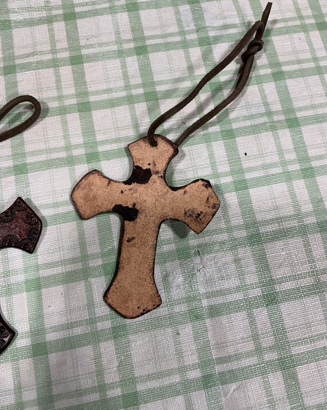 leather crosses 