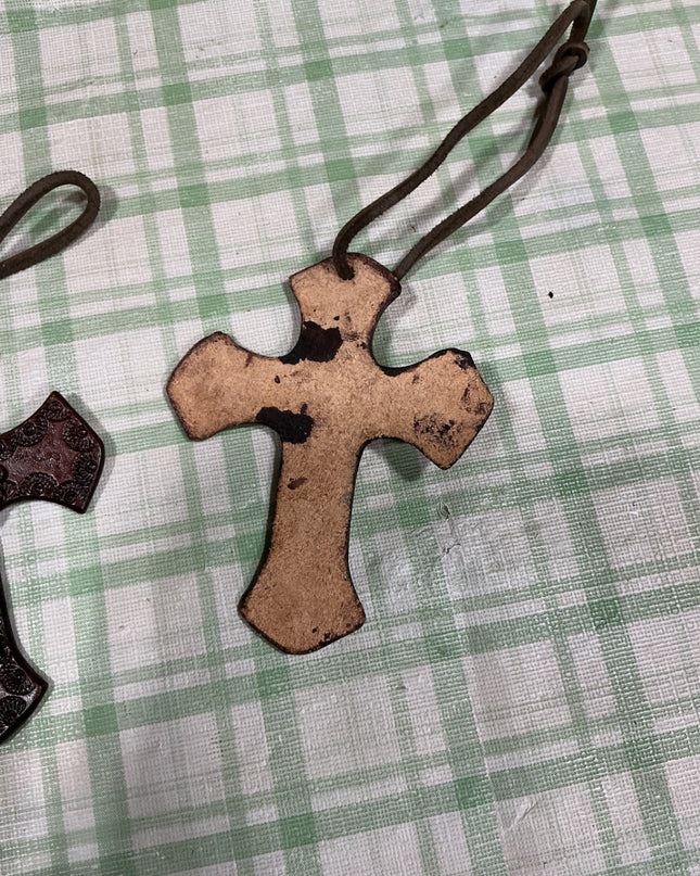leather crosses 