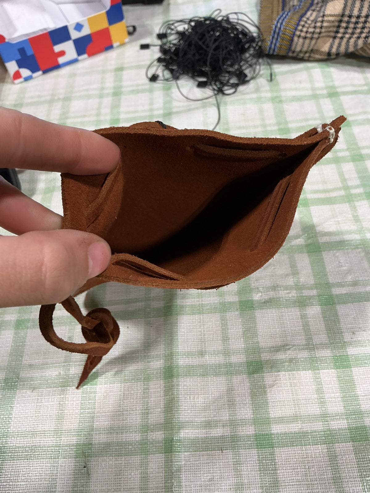 leather pouch small 