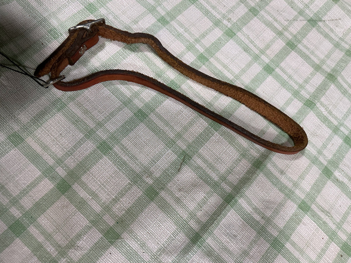 chin strap leather 