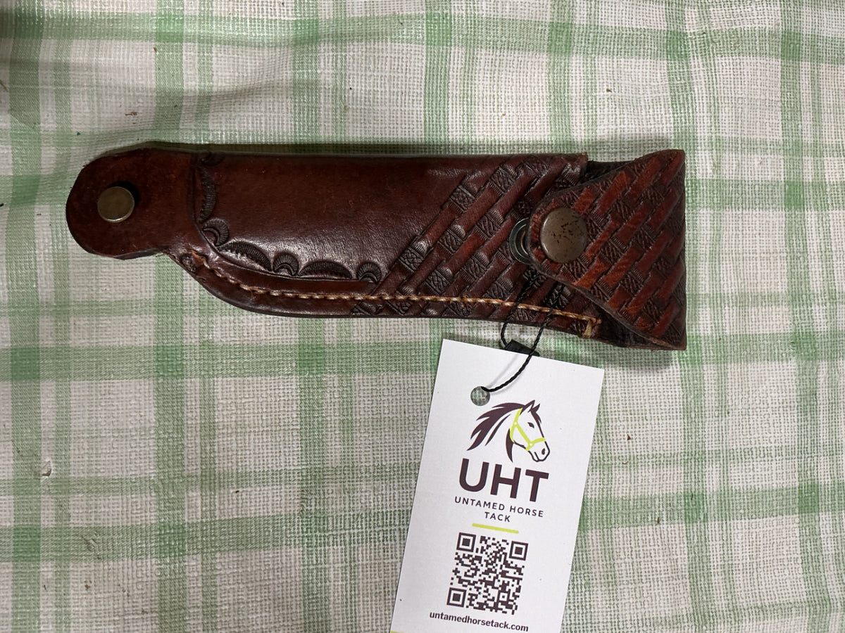 hoof pick holder leather