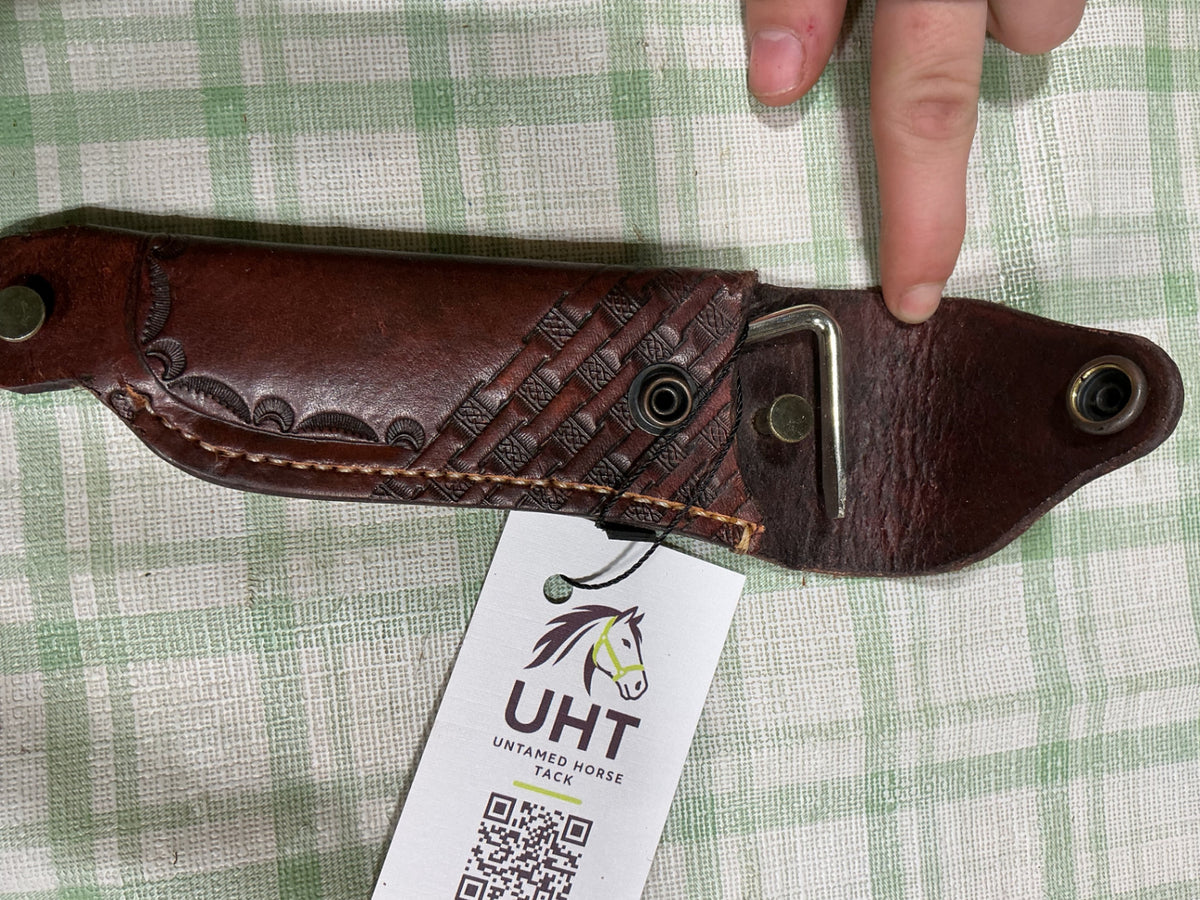 hoof pick holder leather