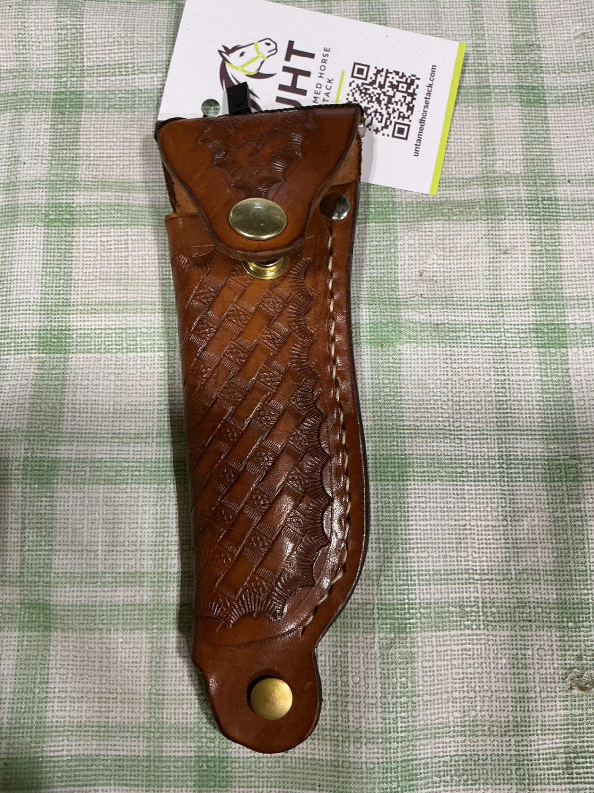 leather hoof pick holder 