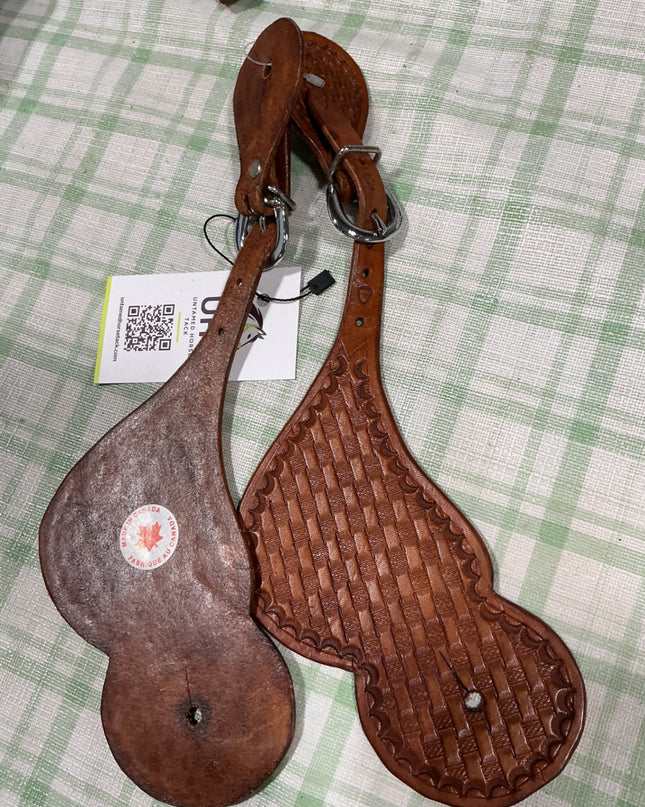 spur straps leather 