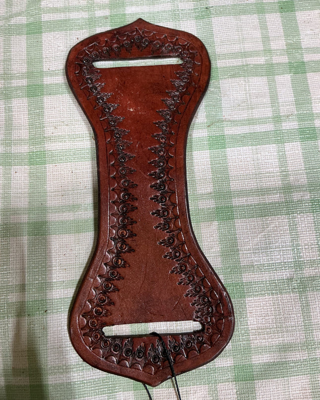 leather cinch or strap keeper 