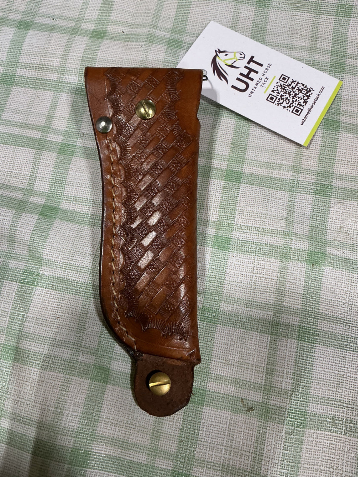 leather hoof pick holder 