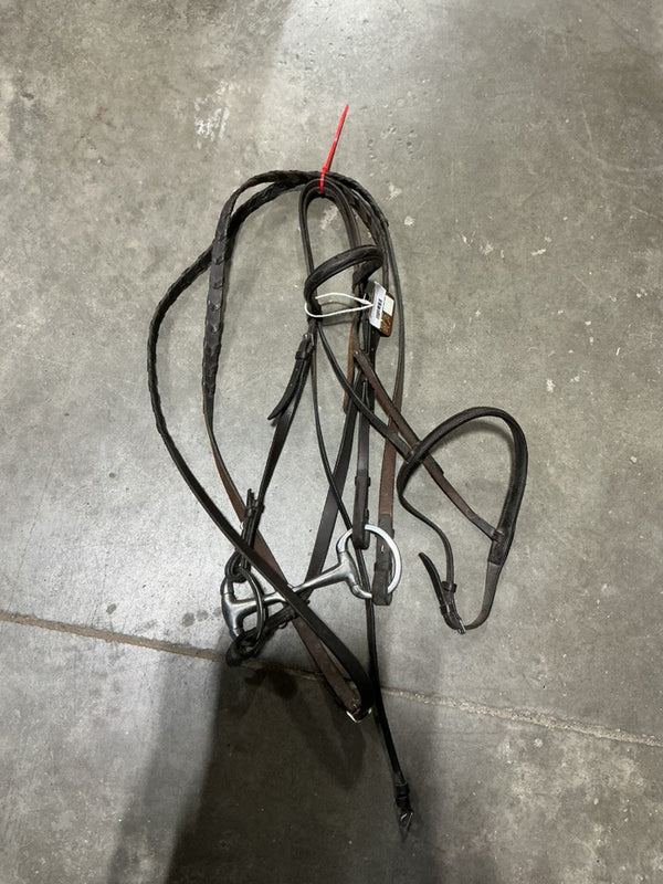 English Bridle – Brown, with 5" Bit & Reins | Used, Good