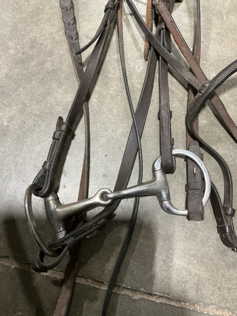 English Bridles Bit 5"  & Reins Brown