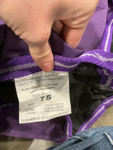 Winter Blanket – USED1680D 360g, Purple, 75" Detachable Neck
