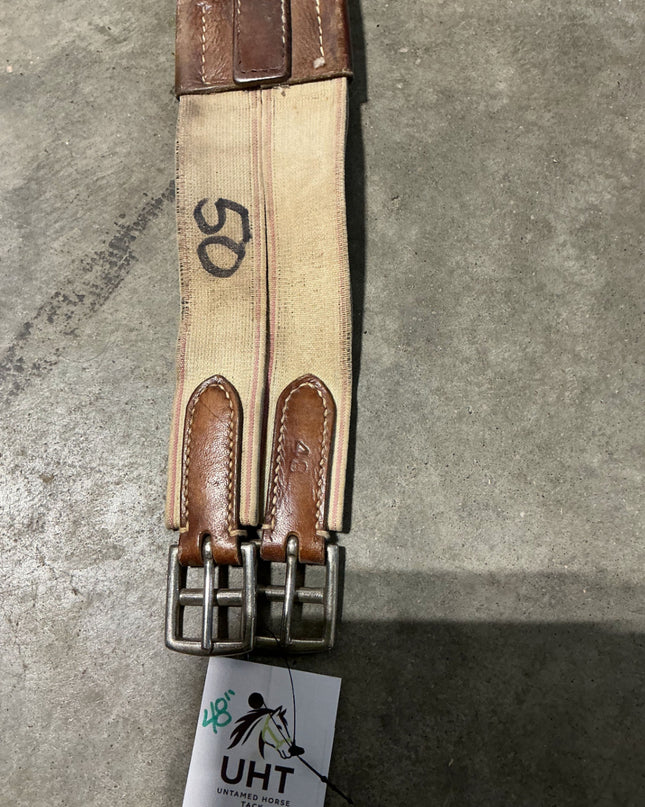 English GirthLeather48"Elastic