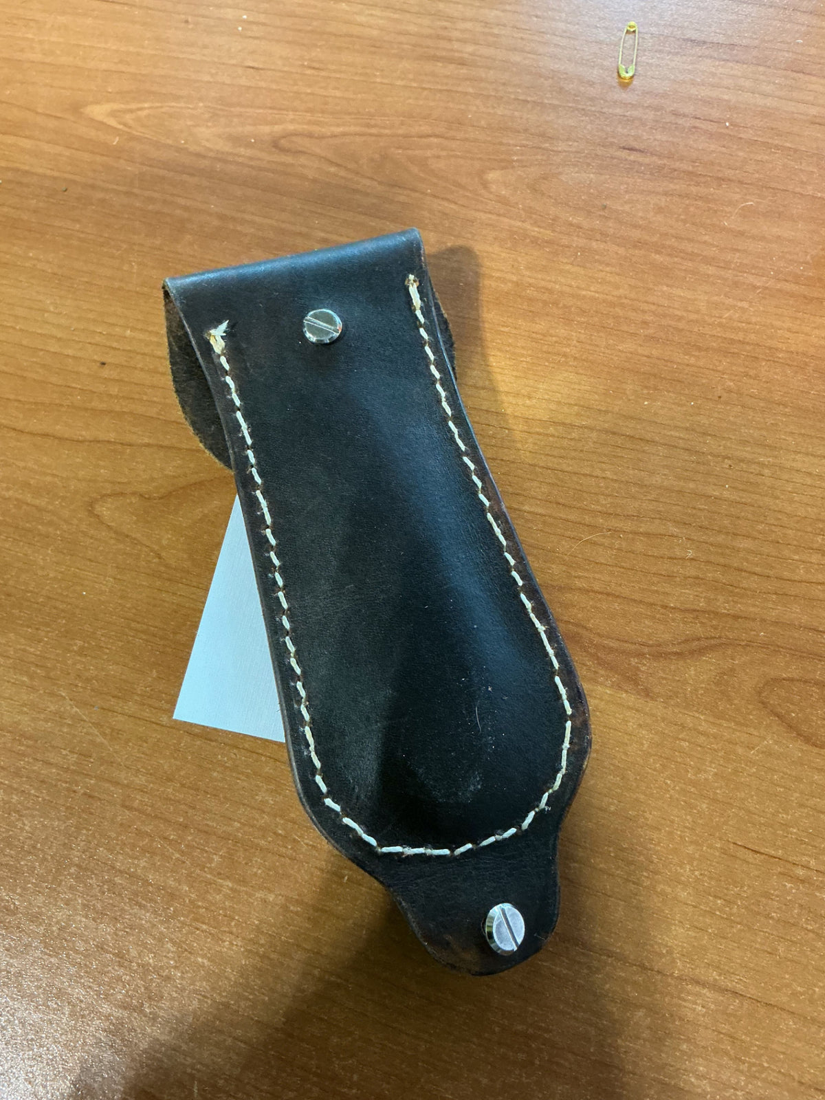 leather hoof pick holder
