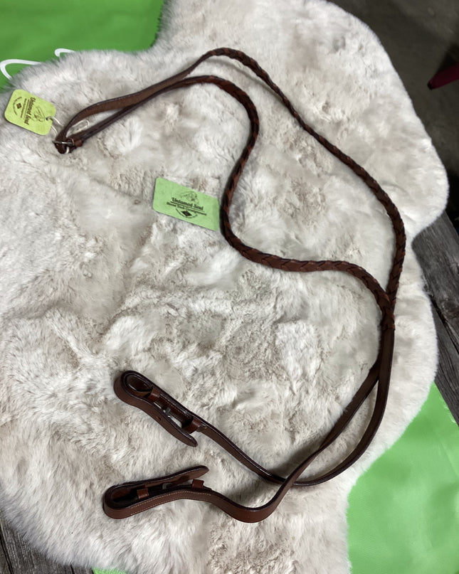 English Reins Braided Brown