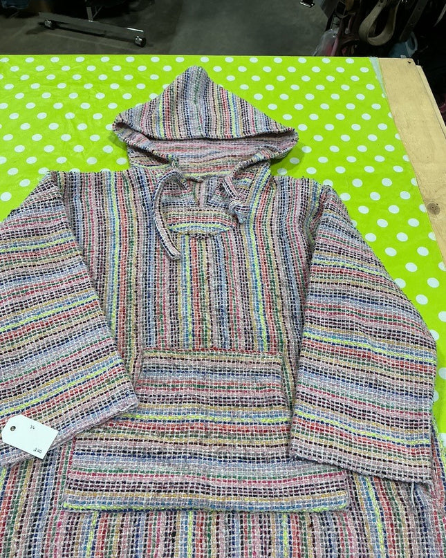 Poncho Size XL Multi Color