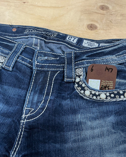 Jeans Miss me 27 mid rise